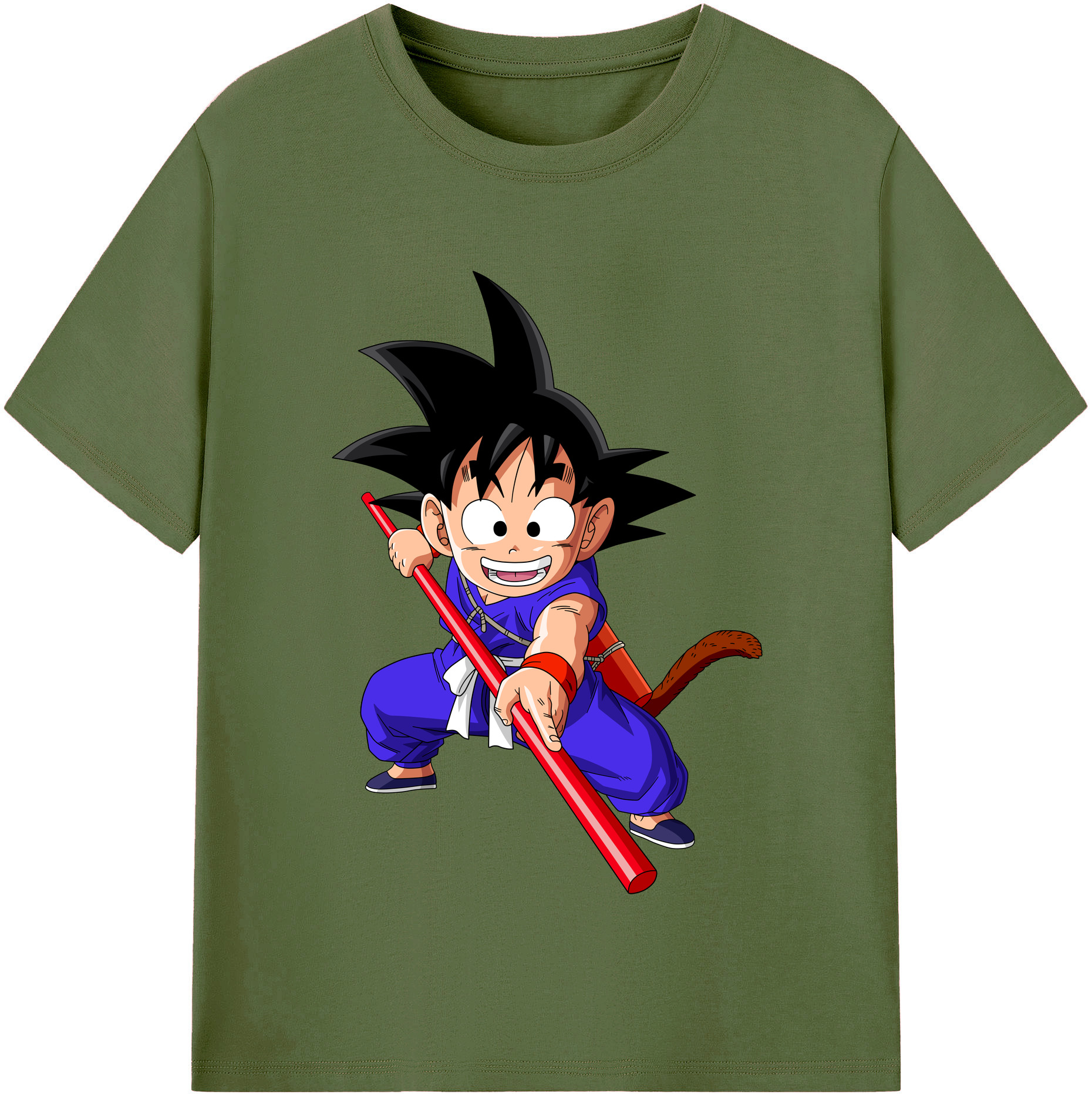 （画像用） ドラゴンボール 孫悟空（そん ごくう）Son Goku カカロット DRAGON BALL Kakarotto 綿100％半袖Tシャツ（フロントプリント）